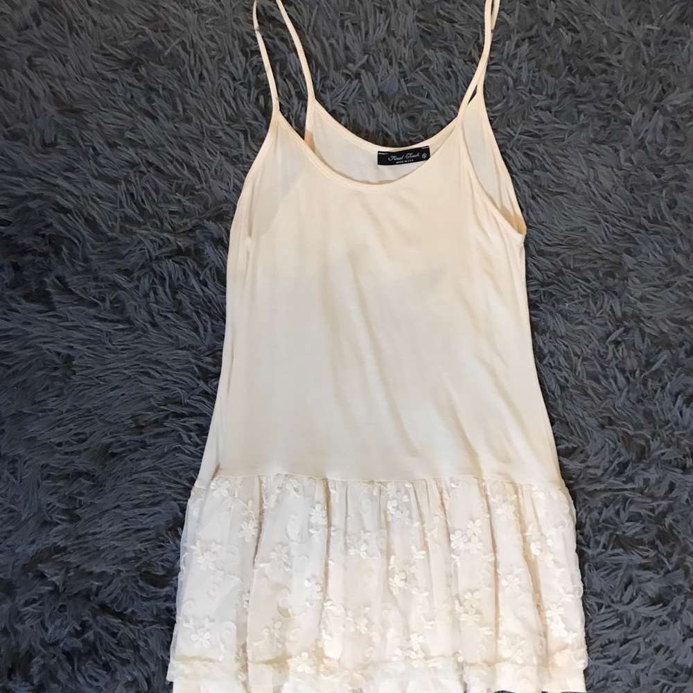 Tank Top with Lace Bottom